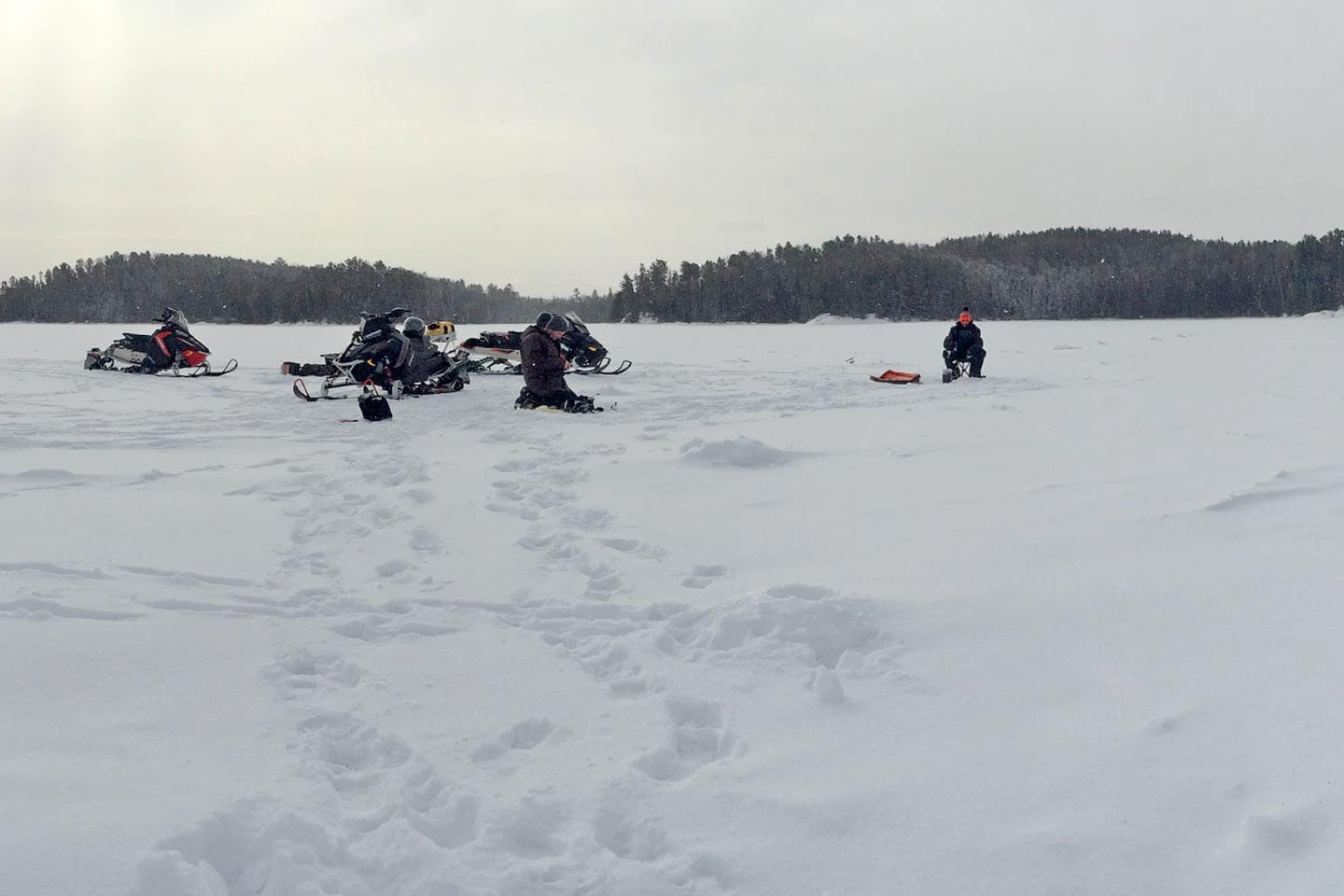 ontario ice fishing trip