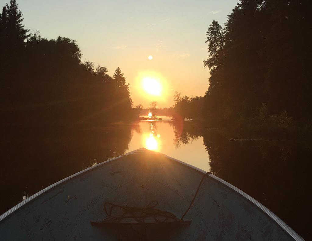 ontario fishing sunset